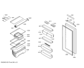 Схема №3 KIR24S81 accentline с изображением Внешняя дверь для холодильника Siemens 00711045