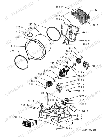 Схема №1 MTD08WH (F090172) с изображением Наставление для стиралки Indesit C00353333