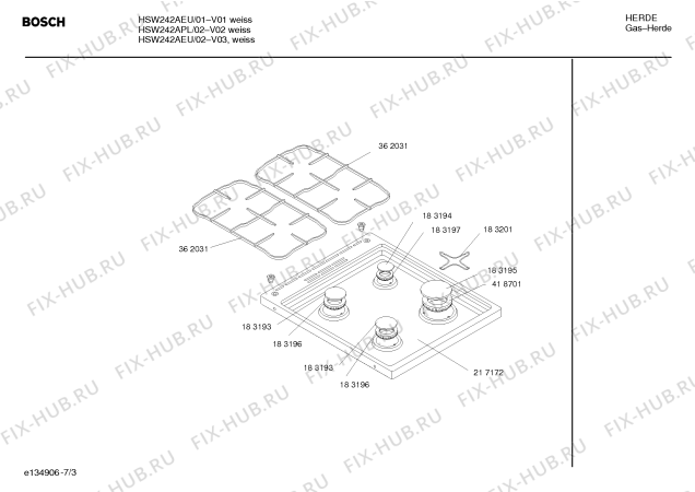 Схема №5 HSW242CPL с изображением Панель управления для плиты (духовки) Bosch 00432780