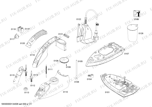 Схема №1 TDA8301 sensixx comfort с изображением Канистра для электроутюга Bosch 00667707