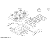 Схема №2 T29R8N0AU ENC.T29R8N0AU 4G+2W NE90F с изображением Горелка для плиты (духовки) Bosch 00609855