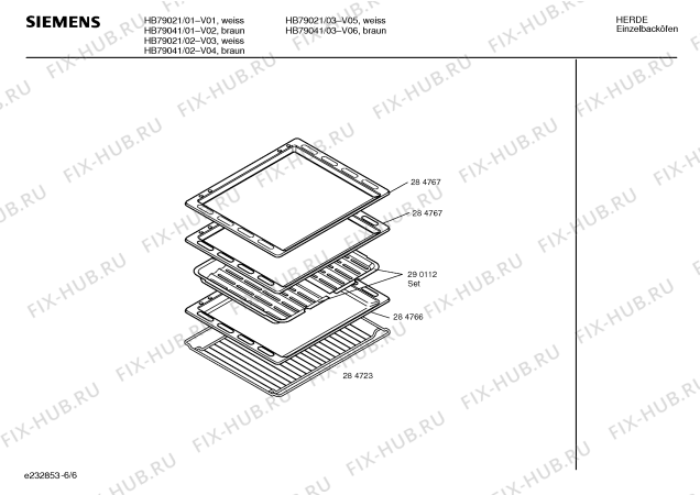 Схема №5 HB79041 с изображением Панель управления для электропечи Siemens 00354119