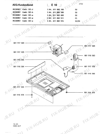 Схема №1 MC DUO 21 EG - W с изображением Лампа для микроволновой печи Aeg 8996619165666