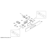 Схема №4 HBA43B260B с изображением Панель управления для духового шкафа Bosch 00675714