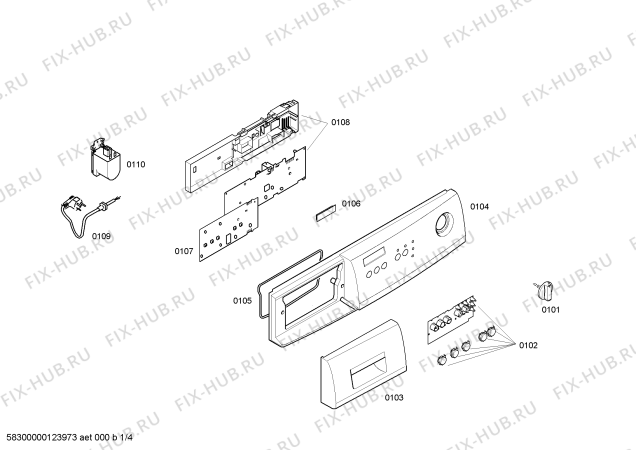 Схема №3 WM08G0R8TI SILVER1086 с изображением Чехол для стиралки Siemens 00188816