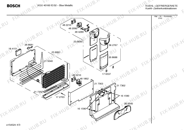 Схема №2 KGU40160IE с изображением Панель управления для холодильной камеры Bosch 00218617