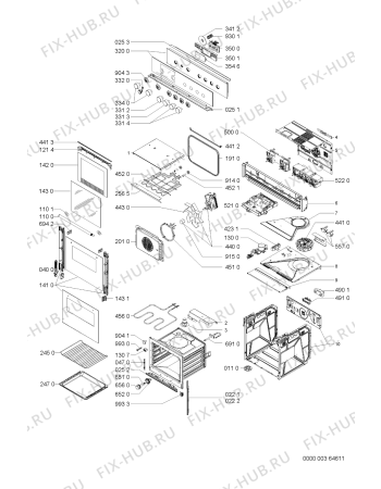 Схема №1 EMPH7960/IN с изображением Переключатель для плиты (духовки) Whirlpool 481241279161