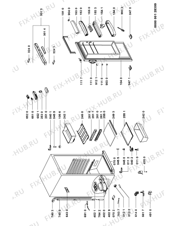 Схема №1 ARC 1780 с изображением Крышечка для холодильника Whirlpool 481244089047