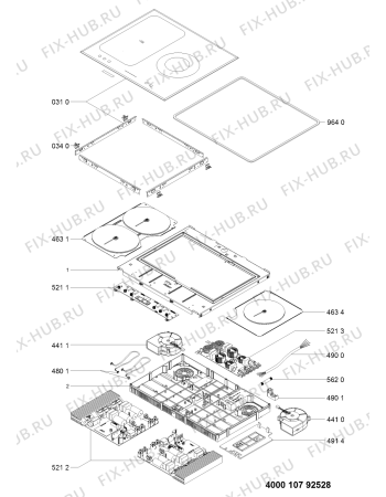 Схема №1 ACM807BF/AN с изображением Всякое для электропечи Whirlpool 481010799894