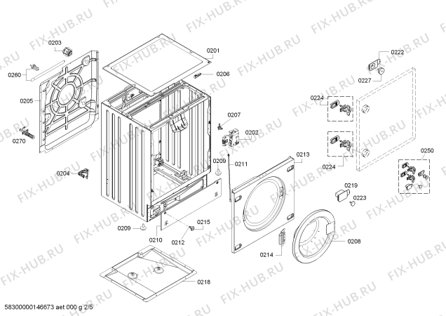 Схема №5 V6540X0 с изображением Охладитель для стиралки Siemens 00679269