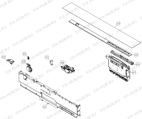 Взрыв-схема посудомоечной машины Gorenje GDV641X (320336, DW70.3) - Схема узла 06