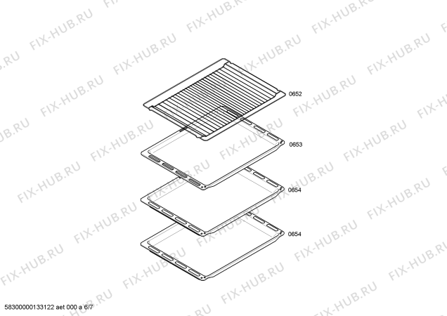 Схема №5 HLN448020S с изображением Панель управления для духового шкафа Bosch 00670017