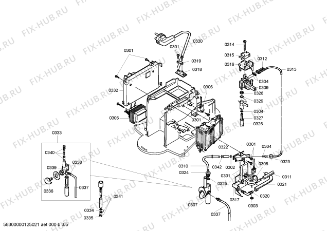 Схема №5 TK70N01BE SN70 Nespresso с изображением Съемщик натяжения для электрокофемашины Siemens 00426829