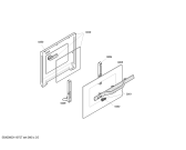 Схема №3 3HT511X с изображением Передняя часть корпуса для духового шкафа Bosch 00661865