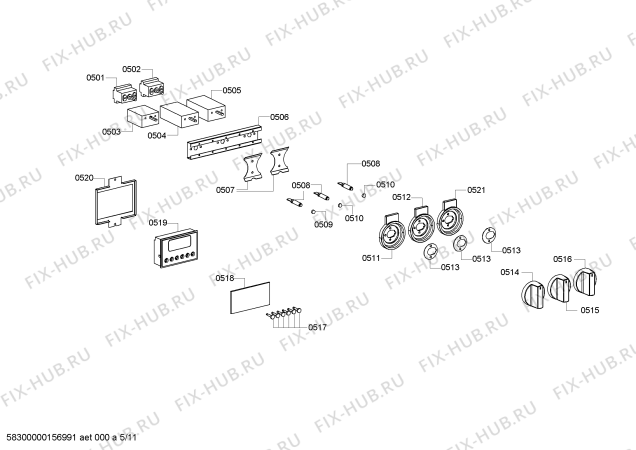 Схема №10 HSB785055N с изображением Задняя часть корпуса для плиты (духовки) Bosch 00686930