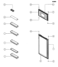 Схема №3 RG2410TRECO (F018651) с изображением Декоративная панель для холодильника Indesit C00117298