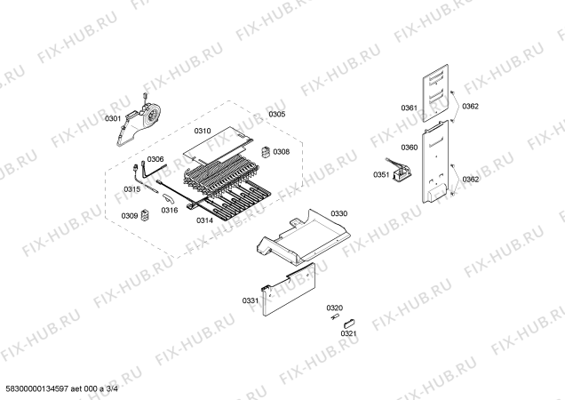 Схема №4 KGH36S20GB с изображением Дверь для холодильной камеры Bosch 00247572