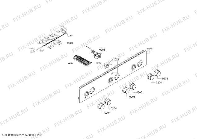 Взрыв-схема плиты (духовки) Bosch HGV524321Z Bosch - Схема узла 02