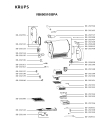 Схема №1 VB650B40/BPA с изображением Разный для диспенсера для напитков Krups SS-202812