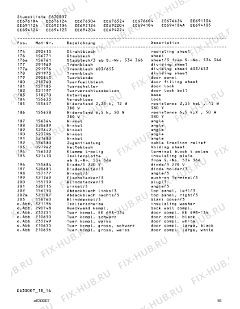 Схема №15 EB676604 с изображением Стеклянная полка для плиты (духовки) Bosch 00292014