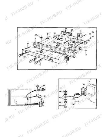 Взрыв-схема холодильника Electrolux GSE2100 - Схема узла Electrical equipment