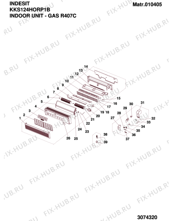 Схема №2 MONOSPLIT24000407C (F036699) с изображением Всякое для кондиционера Indesit C00119779
