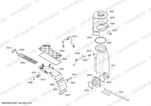 Схема №4 WD220140 с изображением Ручка для стиралки Bosch 12010721
