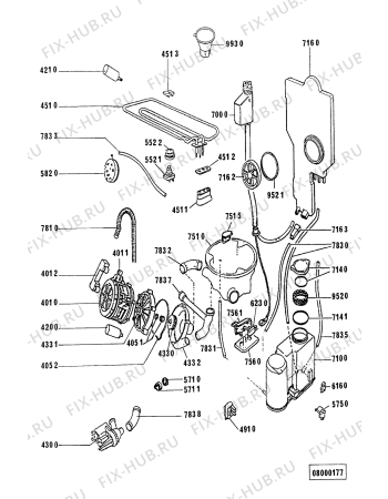 Схема №3 GCI 4733 W/WS с изображением Труба для электропосудомоечной машины Whirlpool 481990500019