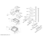 Схема №5 FIN24P30 с изображением Поднос для холодильника Bosch 00663008