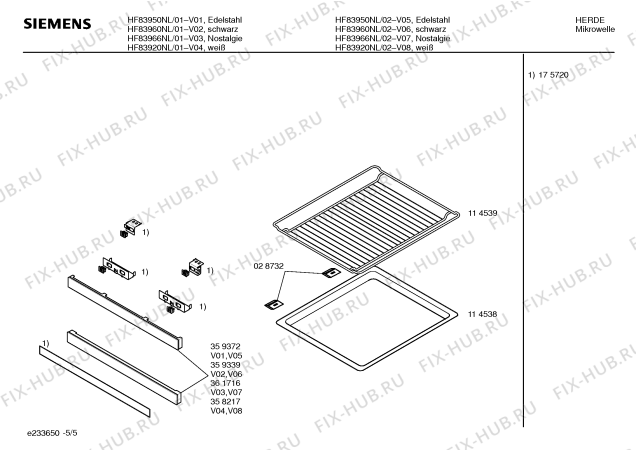 Схема №4 HF83920NL с изображением Фронтальное стекло для микроволновой печи Siemens 00361766