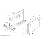 Схема №6 SGI59T12EU с изображением Передняя панель для электропосудомоечной машины Bosch 00661144