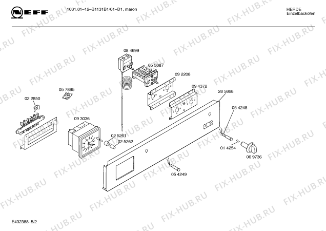 Схема №3 B1131B0 10310112 с изображением Часы для духового шкафа Bosch 00093036