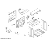 Схема №3 HBA43B160F с изображением Внешняя дверь для духового шкафа Bosch 00673210