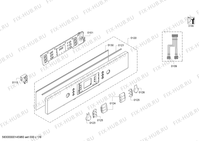 Схема №6 SKE53M25EU с изображением Кнопка для посудомоечной машины Bosch 00618760