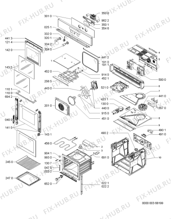 Схема №1 AKZ 360/IX с изображением Переключатель для плиты (духовки) Whirlpool 481241279366