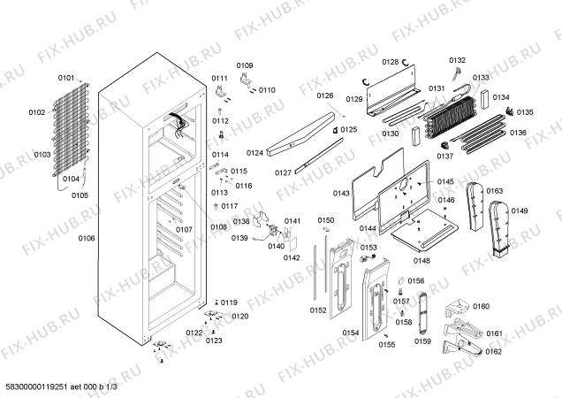 Схема №3 RN23B7C33H REF BL GENERAL PLUS  RN29E1 115V/60HZ VENEZUELA с изображением Вкладыш в панель для холодильника Bosch 00496650