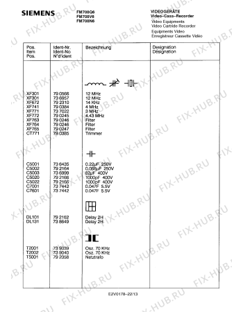 Схема №20 FM708V6 с изображением Интегрированный контур для плиты (духовки) Siemens 00792307