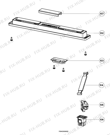 Взрыв-схема вытяжки Aeg Electrolux DD9995-W - Схема узла Section 2