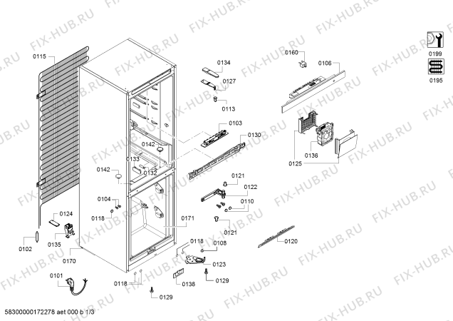 Схема №3 KGE39ML40 Bosch с изображением Компрессор для холодильника Bosch 00145817