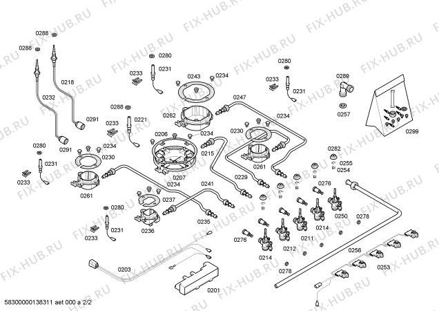 Взрыв-схема плиты (духовки) Bosch PPQ726B80E ENC.PPQ726B80E T70F 4G+1W BOSCH - Схема узла 02