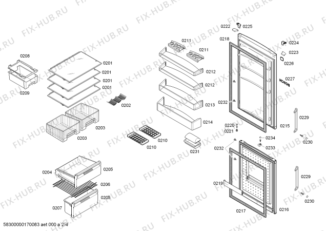 Схема №3 KGN53XI25A с изображением Вентилятор для холодильника Bosch 11027646