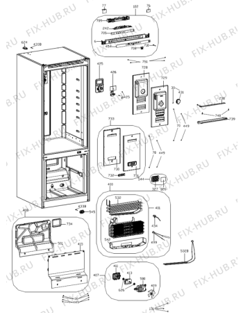 Взрыв-схема холодильника Gorenje NRK7191JW (559551, HZF39794C) - Схема узла 02