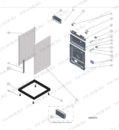 Взрыв-схема плиты (духовки) Zanussi Electrolux ZKC5030W1 - Схема узла Section 5
