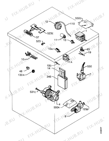 Взрыв-схема стиральной машины Zanussi WDS1072 - Схема узла Electrical equipment