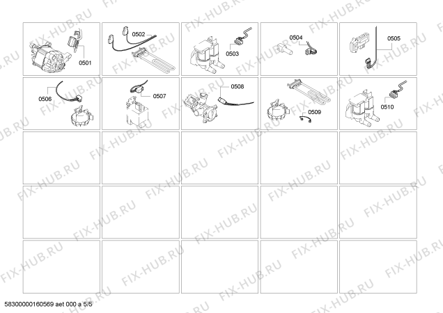 Взрыв-схема стиральной машины Bosch WAE2041STR Maxx 7 VarioPerfect - Схема узла 05