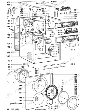 Схема №2 WAK 1600 HE/2-D с изображением Двигатель (мотор) для стиральной машины Whirlpool 481236158148