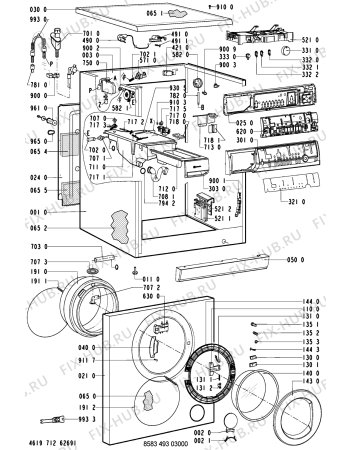 Схема №2 WAK 1600 HE/2-D с изображением Микромодуль для стиралки Whirlpool 481221478349