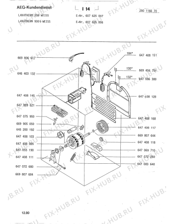 Взрыв-схема стиральной машины Aeg LTH338 W - Схема узла Section3