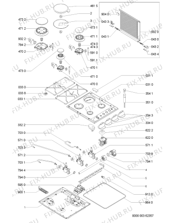Схема №1 AKM 251/WH с изображением Шланг для электропечи Whirlpool 481231038657