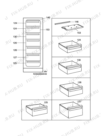 Взрыв-схема холодильника Aeg Electrolux A70290-GS1 - Схема узла C10 Interior